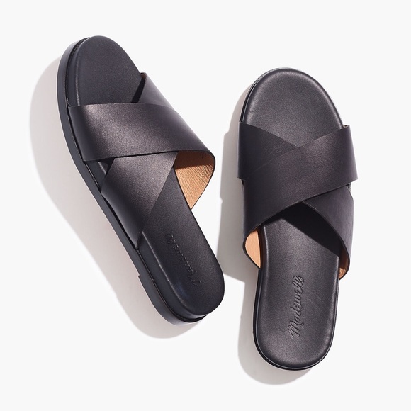 Madewell Shoes - Madewell Louisa Crisscross Slide - Black